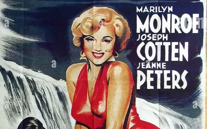locandina del film Niagara del 1953. Marilyn Monroe